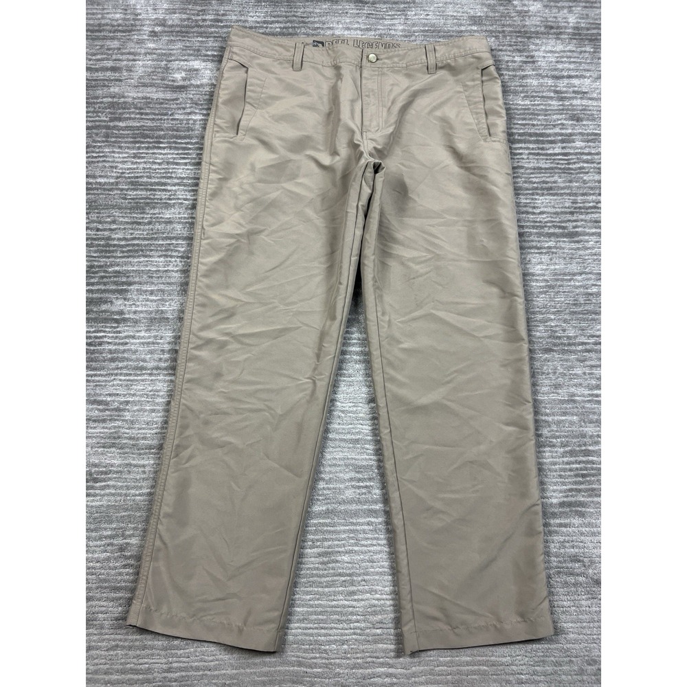 Reel Legends Pants Mens 42x32‎ Beige Straight Leg Polyester Casual